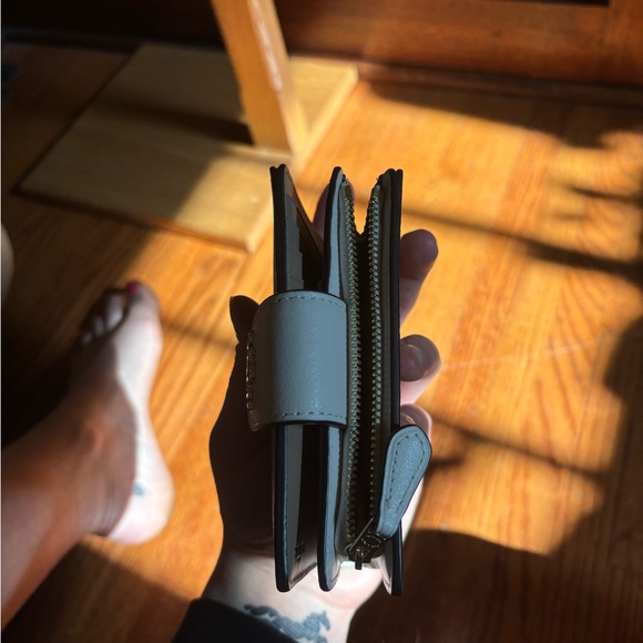 Coach Tan and Pink Floral Wallet - Picture 3 of 10